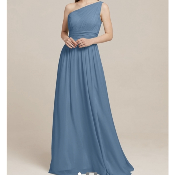 AW Grace Bridesmaid Prom Formal Special Occasion Wedding Guest Dress, 12, Blue - Picture 2 of 10